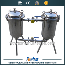 Jugo industrial filtro sanitario de doble barril